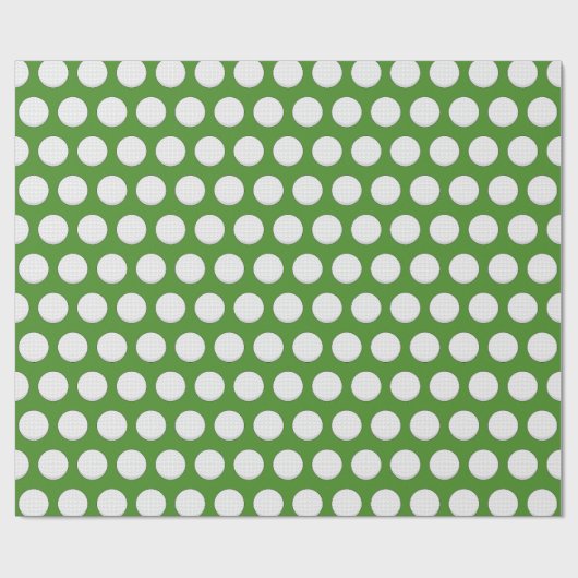 Golf Ball Pattern Geschenkpapier (Flach)