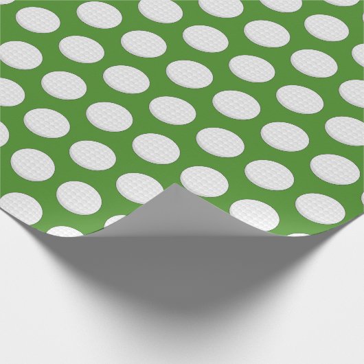 Golf Ball Pattern Geschenkpapier (Ecke)