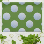 Golf Ball Pattern Green Kitchen Towel Küchentuch (Gefaltet)