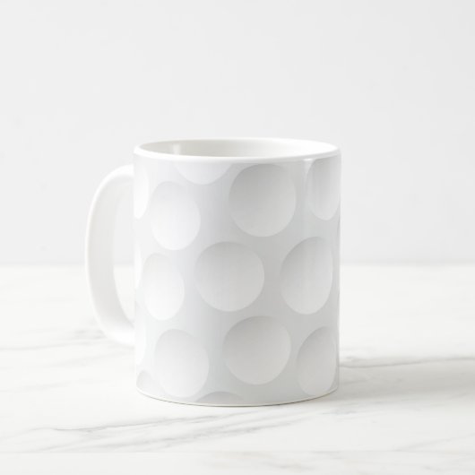 Golf Ball Pattern Kaffeetasse (Vorderseite Links)