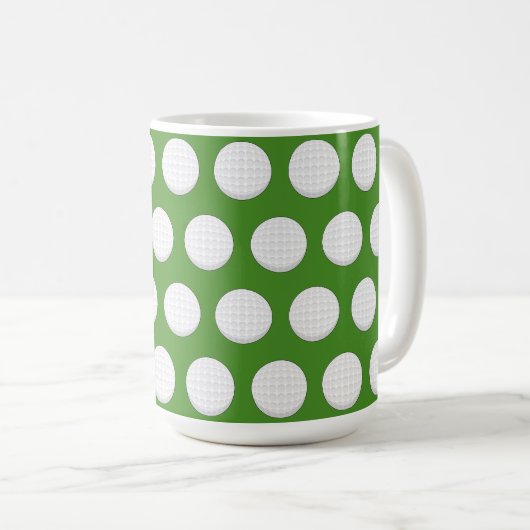Golf Ball Pattern Kaffeetasse (VorderseiteRechts)