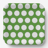 Golf Ball Pattern Pappteller (Vorderseite)