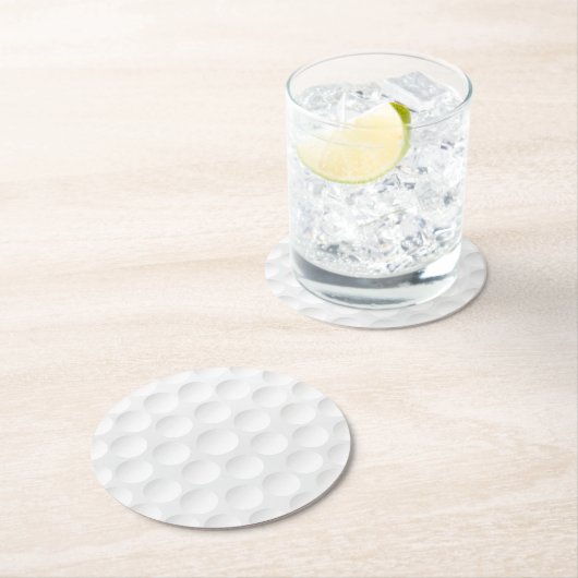 Golf Ball Pattern Runder Pappuntersetzer (Vor Ort)