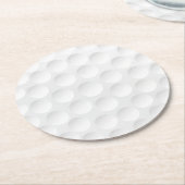 Golf Ball Pattern Runder Pappuntersetzer (Angewinkelt)