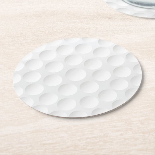 Golf Ball Pattern Runder Pappuntersetzer (Angewinkelt)