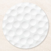 Golf Ball Pattern Runder Pappuntersetzer (Vorderseite)