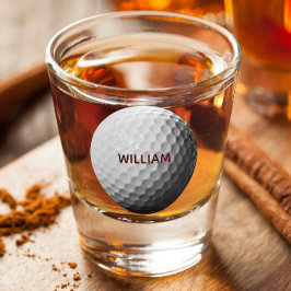 Golf Ball Personalisiert Shot Glass Schnapsglas