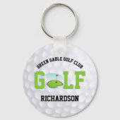 Golf Ball - Personalisierter Schlüsselanhänger (Rückseite)