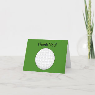Golf Ball Personalize Dankeskarte