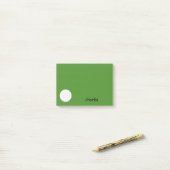 Golf Ball Personalize Post-it Klebezettel (Auf Schreibtisch)