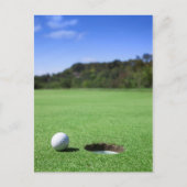 Golf Ball Postkarte (Vorderseite)