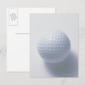 Golf Ball Postkarte (Vorne/Hinten)