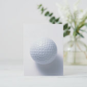 Golf Ball Postkarte (Stehend Vorderseite)