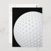 Golf Ball Postkarte (Vorne/Hinten)