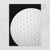 Golf Ball Postkarte (Vorderseite)