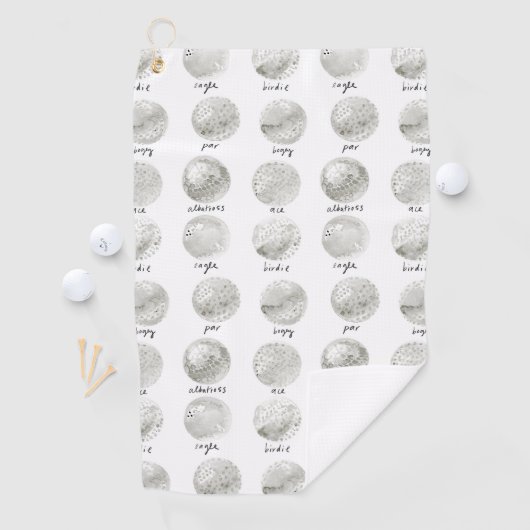 Golf Ball Potenzial Golfhandtuch (Insitu)