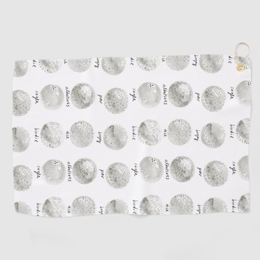 Golf Ball Potenzial Golfhandtuch (Horizontal)