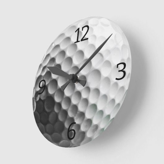 Golf Ball Round Clock Runde Wanduhr (Winkel)