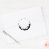 GOLF BALL RUNDER AUFKLEBER (Umschlag)