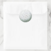 Golf Ball Runder Aufkleber (Tasche)