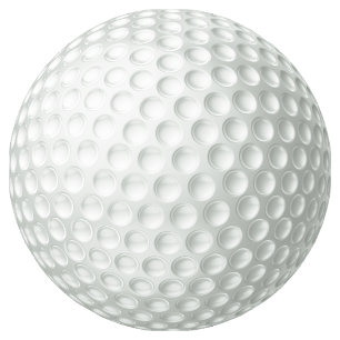 Golf Ball Runder Aufkleber