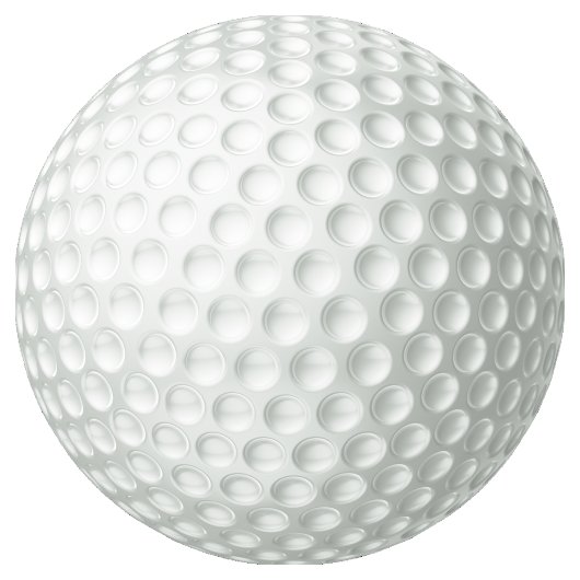 Golf Ball Runder Aufkleber