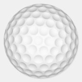 Golf Ball Runder Aufkleber (Vorderseite)