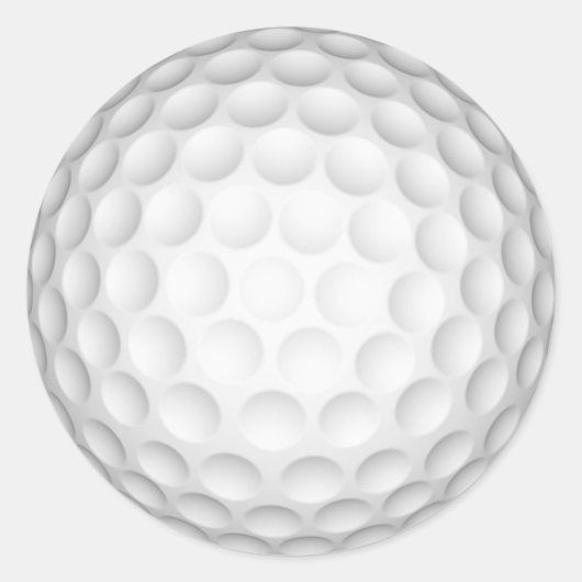 Golf Ball Runder Aufkleber (Vorderseite)