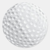 Golf Ball Runder Aufkleber (Vorderseite)