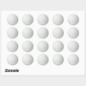 Golf Ball Runder Aufkleber (Blatt)
