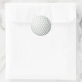 Golf Ball Runder Aufkleber (Tasche)