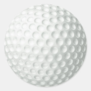 Golf Ball Runder Aufkleber