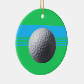 Golf Ball Rundschmuck Keramik Ornament (Rechts)
