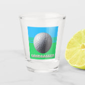 Golf Ball Sandbagger-Schiebeglas Schnapsglas (Vorderseite)