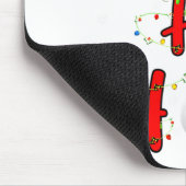 Golf Ball Santa Hat Ho Ho Ho Men Women Christmas X Mousepad (Ecke)