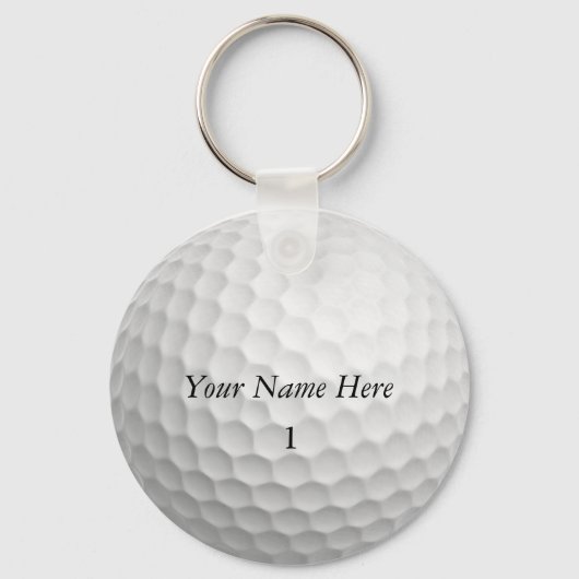 Golf Ball Schlüsselanhänger Passen Sie Ihren Namen (Vorderseite)