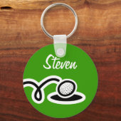 Golf Ball Schlüsselanhänger | Personalisierbar mit (Vorderseite)