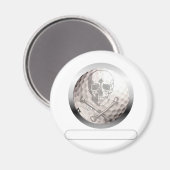 Golf Ball Skull und Crossbones Magnet (Vorderseite/Rückseite)