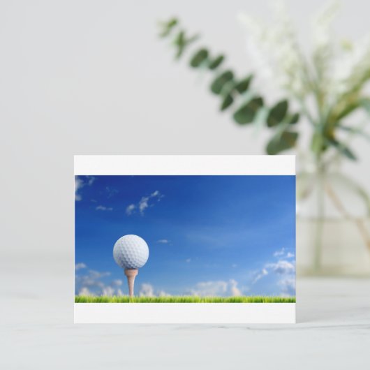 Golf Ball Sky Postkarte (Stehend Vorderseite)