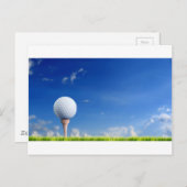 Golf Ball Sky Postkarte (Vorne/Hinten)
