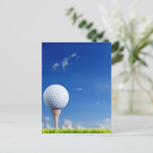 Golf Ball Sky Postkarte (Stehend Vorderseite)