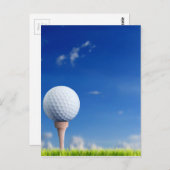 Golf Ball Sky Postkarte (Vorne/Hinten)