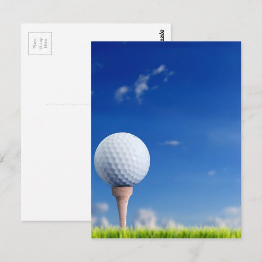 Golf Ball Sky Postkarte (Vorne/Hinten)