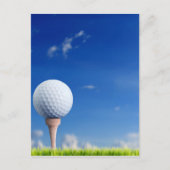 Golf Ball Sky Postkarte (Vorderseite)