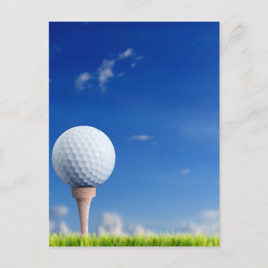 Golf Ball Sky Postkarte (Vorderseite)