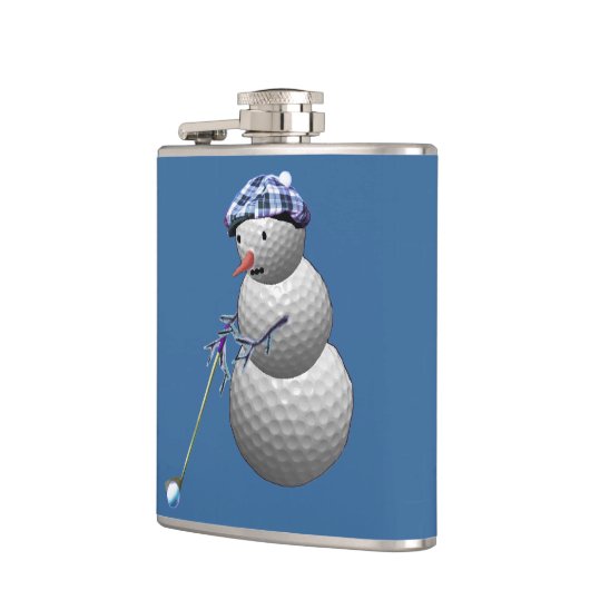 Golf Ball Snowman Flachmann (Links)
