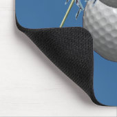 Golf Ball Snowman Mousepad (Ecke)