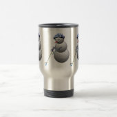Golf Ball Snowman Reisebecher (Mittel)