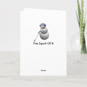 Golf Ball Snowman Weihnachten (Rückseite)