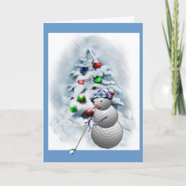 Golf Ball Snowman Weihnachten
